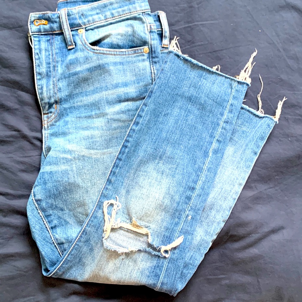 Madewell high rise slim boy jean size 27